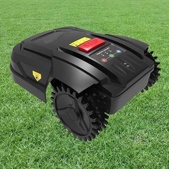 Electric Lawn Mower Robot, Intelligent Remote Control Electric Smart App Lawn Mower Robot, Lawn Mower Up to 800m², Mowing Width 7.1 inches 18 cm, Gardening Lawn Mower