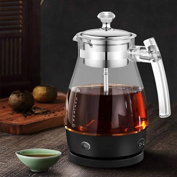 Electric Tea Maker, 1L, 600W, Automatic Mode, Fast Heating, 2-in-1 Multi-Function, Safety Design, Transparent Glass, BPA Free