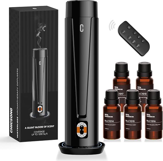 Waterless Scent Diffuser, Essential Oil Diffuser for Home, Office, Hotel