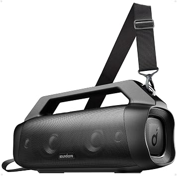 Soundcore Anker Motion Boom Plus IP67 Outdoor Speaker with 80W Stereo Sound, Black