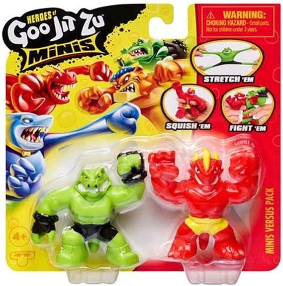 Moose Toys Goo JIT Zu Mini Pack Versus Blazagon vs Rockjaw