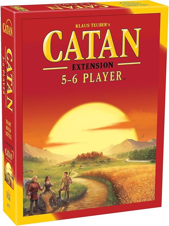 CATAN Board Game 5-6 Player Extension - Expand Your Game for More Players, Strategy Game for Kids and Adults, Ages 10+, 3-6 Players, 60-90 Minute Playtime, Made Studio