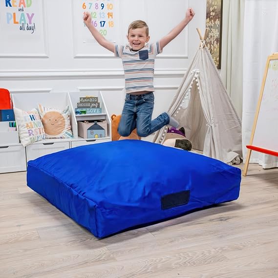 Foamma Crash Pad (36 X 36) (3 Ft X 3 Ft) Sensory Crash Pad with Foam Blocks for Autistic Kids, Soft Fabric & Washable Cover Ideal for Kids and Adults to Jump, Play, or Relax