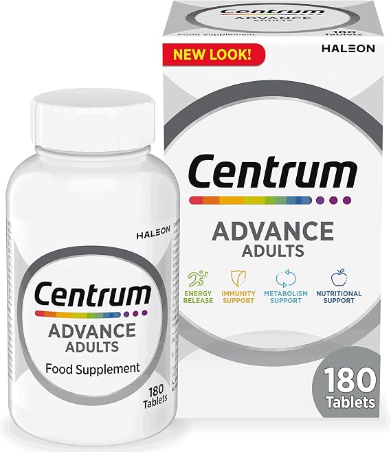 Centrum Advance Multivitamin Tablets, 24 Nutrients, 180 Count