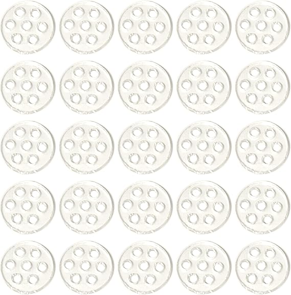 30pcs Glass Screens Filter High Borosilicate Glass, 8mm 0.31" Diameter Pipe