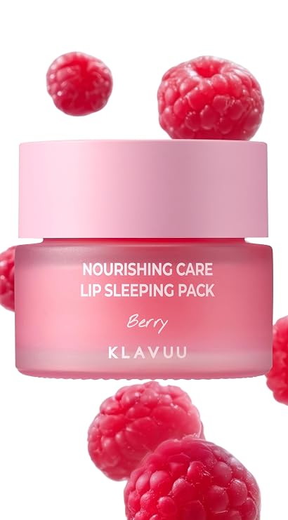 Klavuu Berry Lip Sleeping Mask Overnight for Chapped Lips (0.7oz)