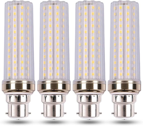 Akynite B22 LED Corn Bulbs 20W Warm White 3000K, 2000LM, 88 LEDs, 360° Beam Angle, Equivalent to B22 150W Incandescent, BC Bayonet LED Corn Lamp for Ceiling Light, Not Dimmable, Pack of 4 [Energy Class F]