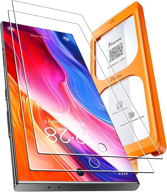 TOCOL für Samsung Galaxy S24 Ultra für Panzerglas Einfache Montage
