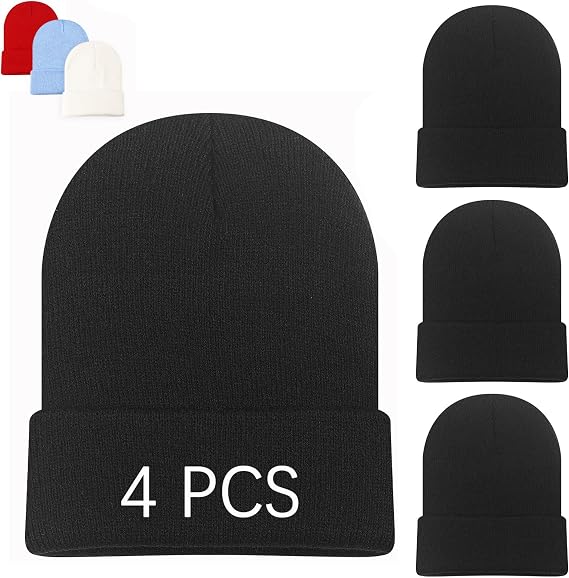 Beanie Hats for Men Beanie for Women Winter Knitted Hat Stocking caps, Soft Ski Hat Warm Blank