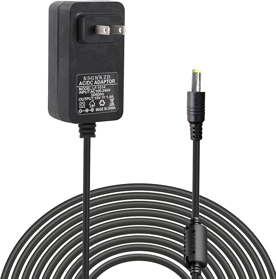 15W Charger Replacement for Echo Show 5 1st gen / 2nd gen, Alexa Echo Dot 3rd Generation/Dot 5th Gen/Dot 4th Gen/Kids Edition, Pop Power Cord Adapter Plug, Black