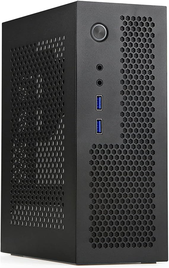 A09 HTPC Computer Case Mini ITX Gaming PC Chassis Desktop USB3.0 for Home Black