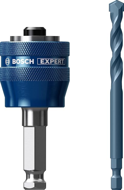 Bosch Professional 2x EXPERT Power Change Plus Delik Açma Testeresi Sistem Adaptörleri ve Delme Uçları (, Ø 8,5 mm, Şaft, biçimi Altıgen mm, Aksesuar Darbeli Matkap/Vidalama)