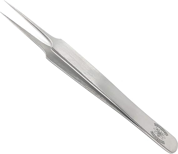 Stainless Steel Lab Forceps with Tapered Ultrafine Tips