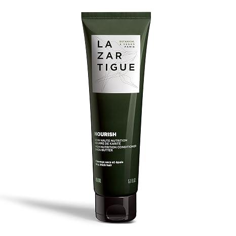 Lazartigue Nourish Conditioner, Shea & Babassu Butters, Deep Hydration for Dry Hair, Vegan, Sulfate & Silicone Free, 5.1 Fl Oz