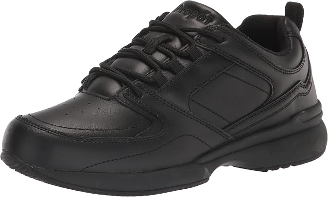 Propet Mens Life Walker Sport Walking Walking Sneakers Shoes - Black