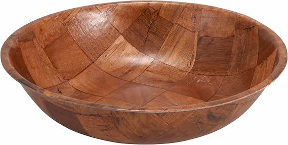 Winco 16" Salad Bowl, Wooden