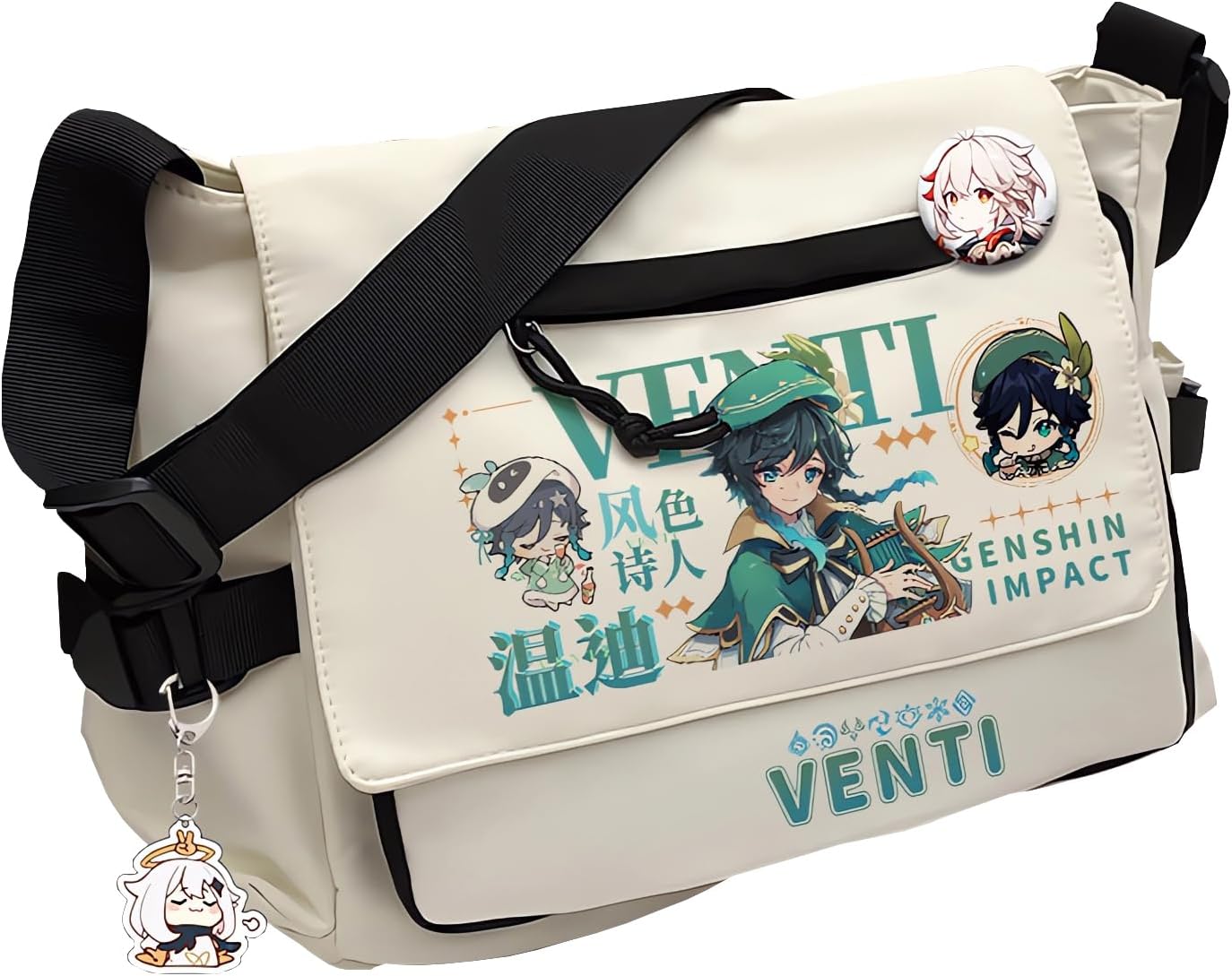 Game Handbag Xiao Crossbody Bag Cute Single Shoulder Bag Adult 3D Print Anime Backpack Bag
