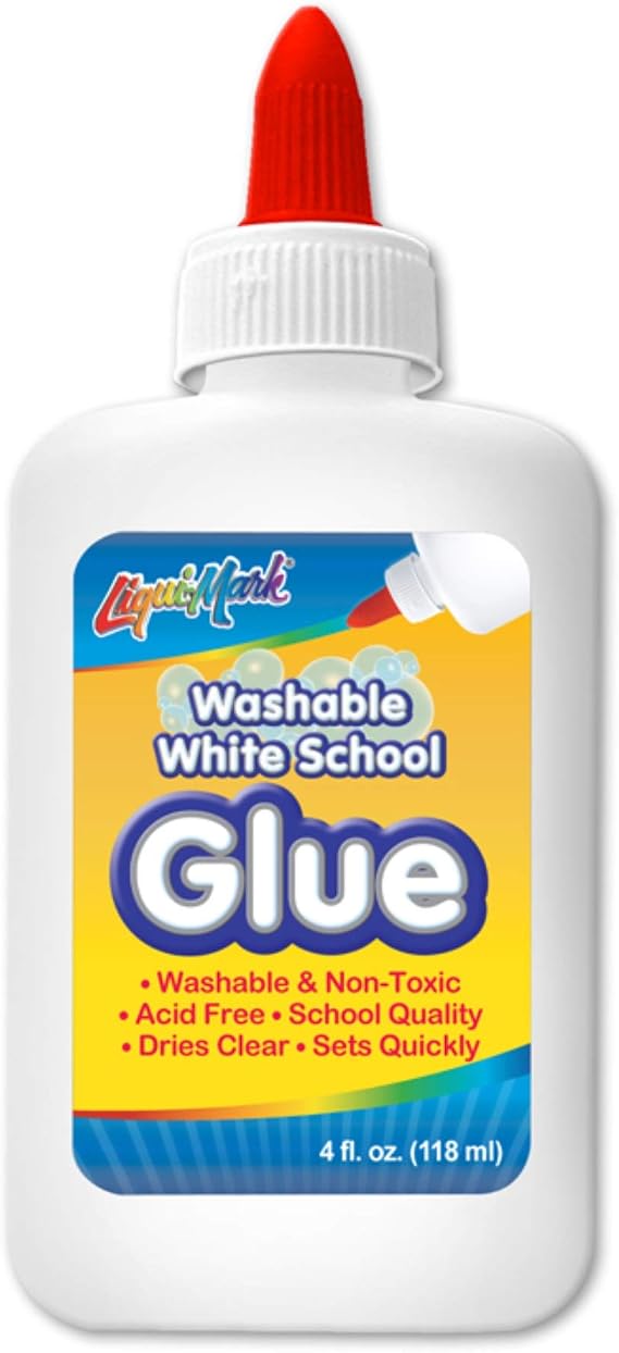 4 oz Washable White Glue - Squeeze Bottle