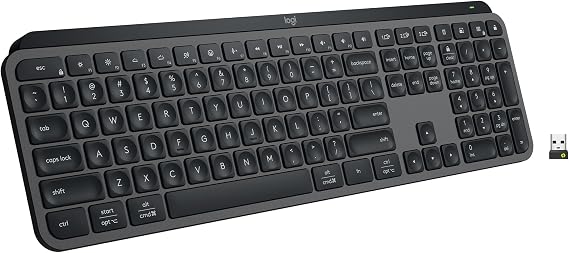 Logitech MX Keys S Wireless Keyboard Low Profile Fluid Precise - Graphite