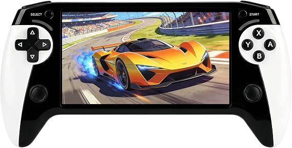 Handheld Game Console with 5.5 Inch HD Screen, Handle Grip Design, with Built-in Retro Games, TV Output, Game Save Support, Video & Music Playback, Rechargeable Lithium Battery, Ideal Gift