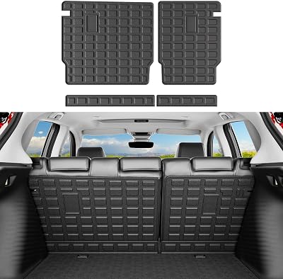 powoq Cargo Mat Compatible with 2023-2026 Honda HRV Trunk Mat Trunk Liner TPE Backrest Cargo Liner Replacement for 2023 2024 2025 2026 Honda HRV Accessories