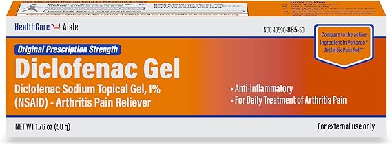 HealthCareAisle Diclofenac Gel, 1%, 50 g