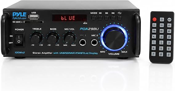PyleUsa Home Audio Amplifier Home Theater Power Stereo Receiver Surround Sound PDA29BUEU