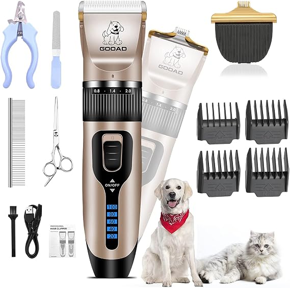 Dog Clippers for Grooming,Dog Grooming Kit for Heavy Thick Hair&Coats