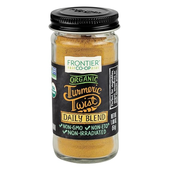 Frontier Turmeric Blend, Daily, Organic, 1.8 Ounce