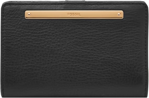 Fossil Women's Liza Leather Wallet Multifunction, Black (Model: SL7986G001)