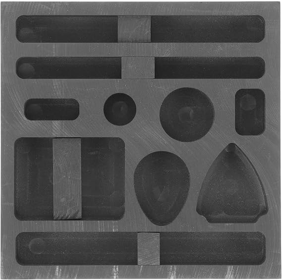 Graphite Ingot Casting Mold with Strong Corrosion Resistance and Creative Shape, Suitable for Copper Melting Furnace and Metals Smelting Experiments, Sturdy and Not Easy to Deform