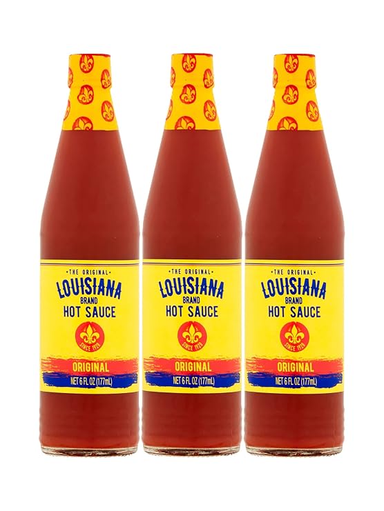 Louisiana Brand Hot Sauce, The Original Perfect Hot Sauce (6 Ounce (Pack of 3))