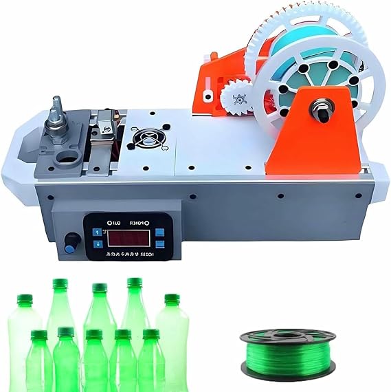 Desktop Filament Extruder for 3D Printing, 3D Printer Filament Maker Machine, Up to 572℉ Adjustable Temperature and Speed, Digital Screen, Recycled Pet Extruder for DIY Projects at Home~/