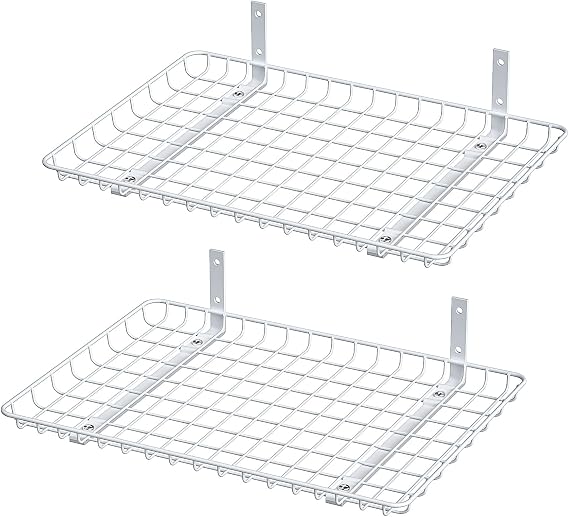 Ultrawall Wall Mounted Storage Shelf, Garage Wall Shelves 24x12 Inch