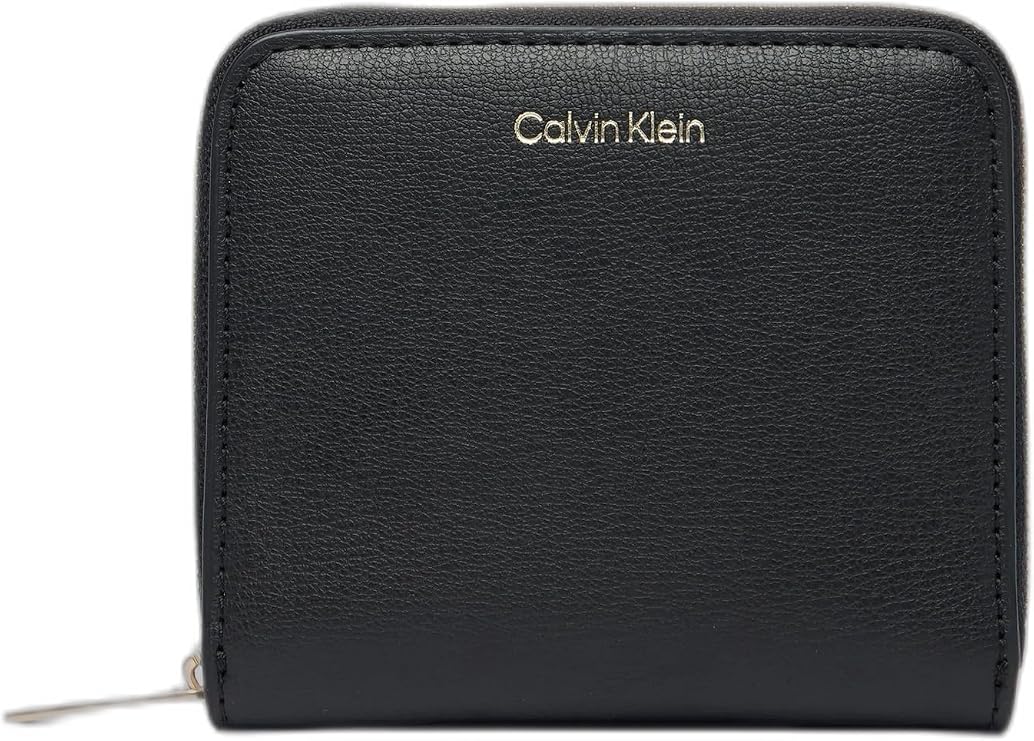 Calvin Klein FOIL LOGO MEDIUM ZIP AROUND Kadın Cüzdan Black/Toasted Coconut Tek Beden