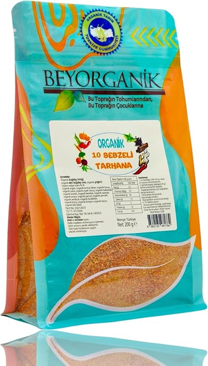 Beyorganic Organic Tarhana with 10 Vegetables (10 VEGETABLES) (PESTICIDE AND AFLATOXIN ANALYSIS) 200gr