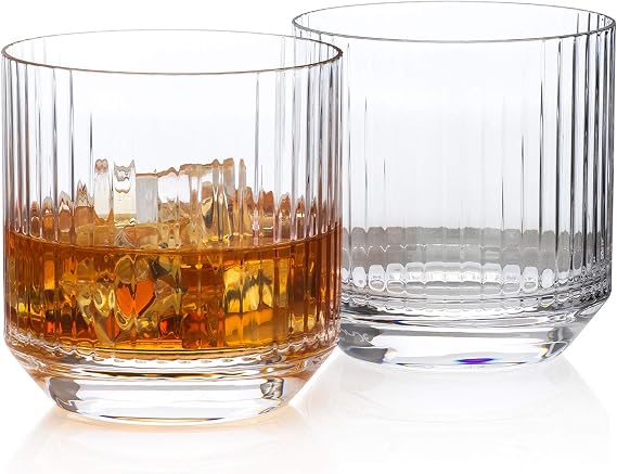 Longchamps 1950s Mid-Century Rocks Glass, 2-Piece Set (Gift Box)
