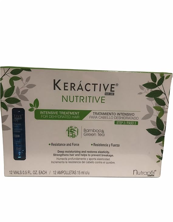 Keractive Intense Treatment Conditioner, Bamboo & Green Tea, 12 Fl Oz