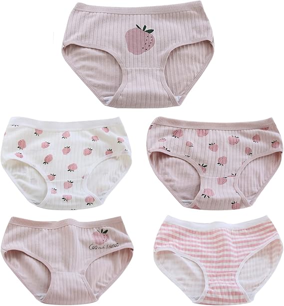 TOMORI Cute Japanese Anime Panties for Women Girls Soft Cotton Underwear Low Rise Briefs Pink, Large