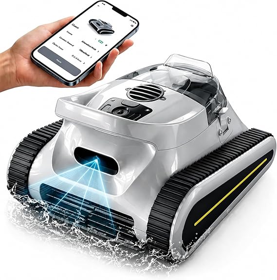 Cordless Robotic Pool Cleaner Pool Vacuum Robot for Inground Ground Pools