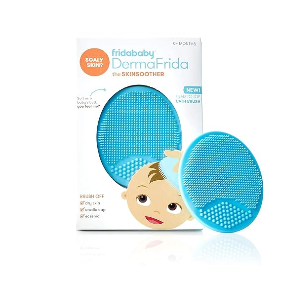 Frida Baby DermaFrida SkinSoother Baby Bath Brush, Baby Essentials, 1 Pack