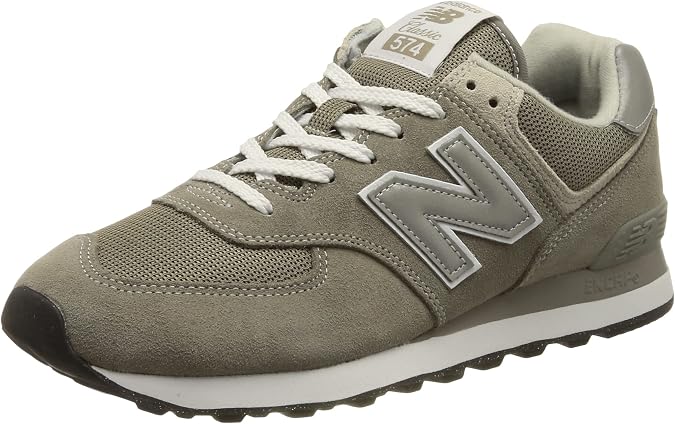 New Balance Men's 574 Core Sneaker, Grey/White, 17