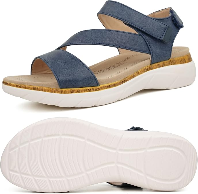 ORTOREX Women Arch Support Sandals Orthotic Comfortable Walking Sandals