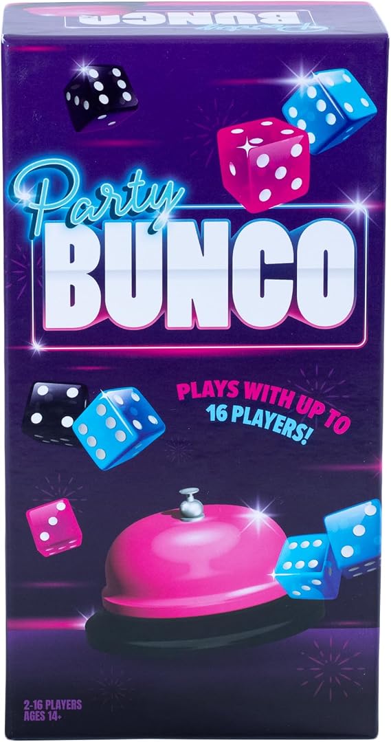 Endless Games Bunco Dice Party Game Classic Fast-Paced Game for 2-16 Players | Ages 14+ | Includes Dice, Score Pad, and Accessories