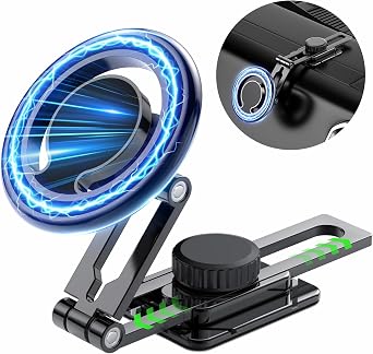 360 Rotation Adjustable MagSafe Car Mount Cradles for Phone Holder,HandsFree Car Accessories Magnetic Universal Phone Stand Dash for Car Fit for iPhone 15 14 13 12 11 Pro Max/Samsung/Google/Huawei