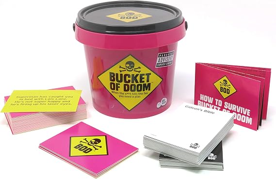 Bananagrams Bucket of Doom Game - Dirty Death Dodging Funny Party Games for Adult Parties and Gifts