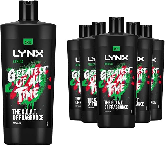 Lynx Shower Gel 12 Hours of Long Lasting Refreshing Fragrance Body Wash with Plant-Based Moisturisers for Men L Size Body Cleanser for Naturally Soft Skin, 700ml (Black, Buy 6)