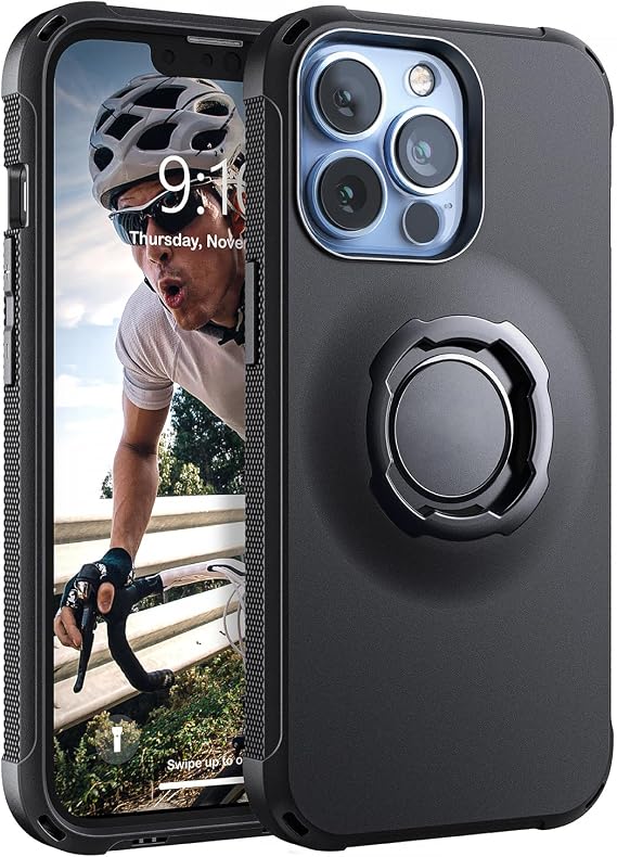 Lock Protective Case for iPhone 13 Pro Black