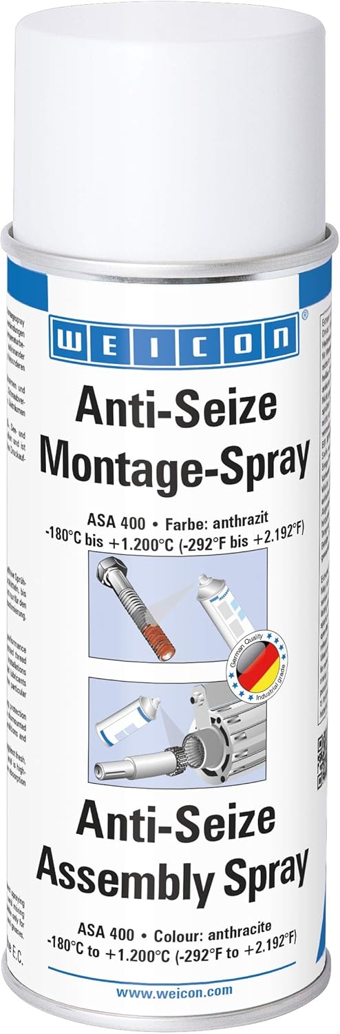 WEICON Anti-Seize Mounting Spray 400 ml Long Lasting Release Agent Corrosion Protection