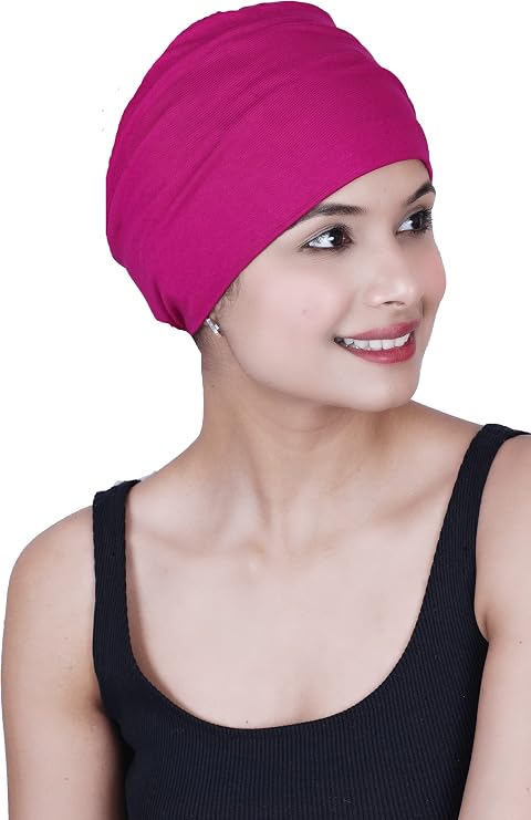 Chemo Hats Solid Sleep Cap Women's Bamboo Soft Headwear Cancer Cap Chemo Headwear Women
